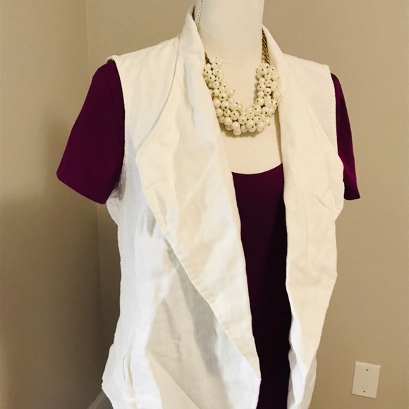 J Jill Linen Vest - Picture 4 of 8